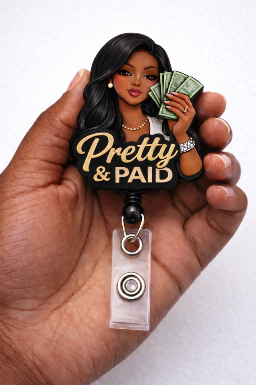 Pretty & Paid Badge Reel πΈβ¨ | Boss Babe Retractable ID Holder