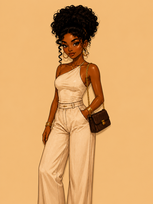 Soft Life Queen Acrylic Keychain | Black Girl Luxury Charm | Melanin Fashion Accessory