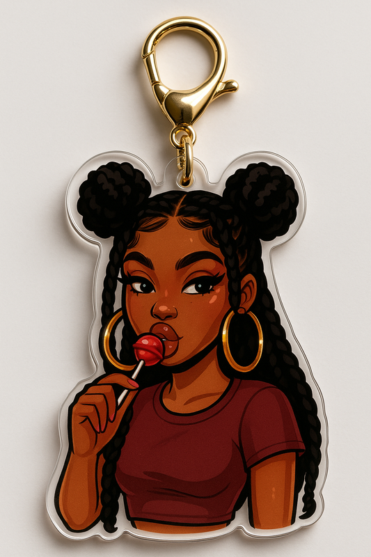 Pretty but Don’t Try Me – Glossy Keychain