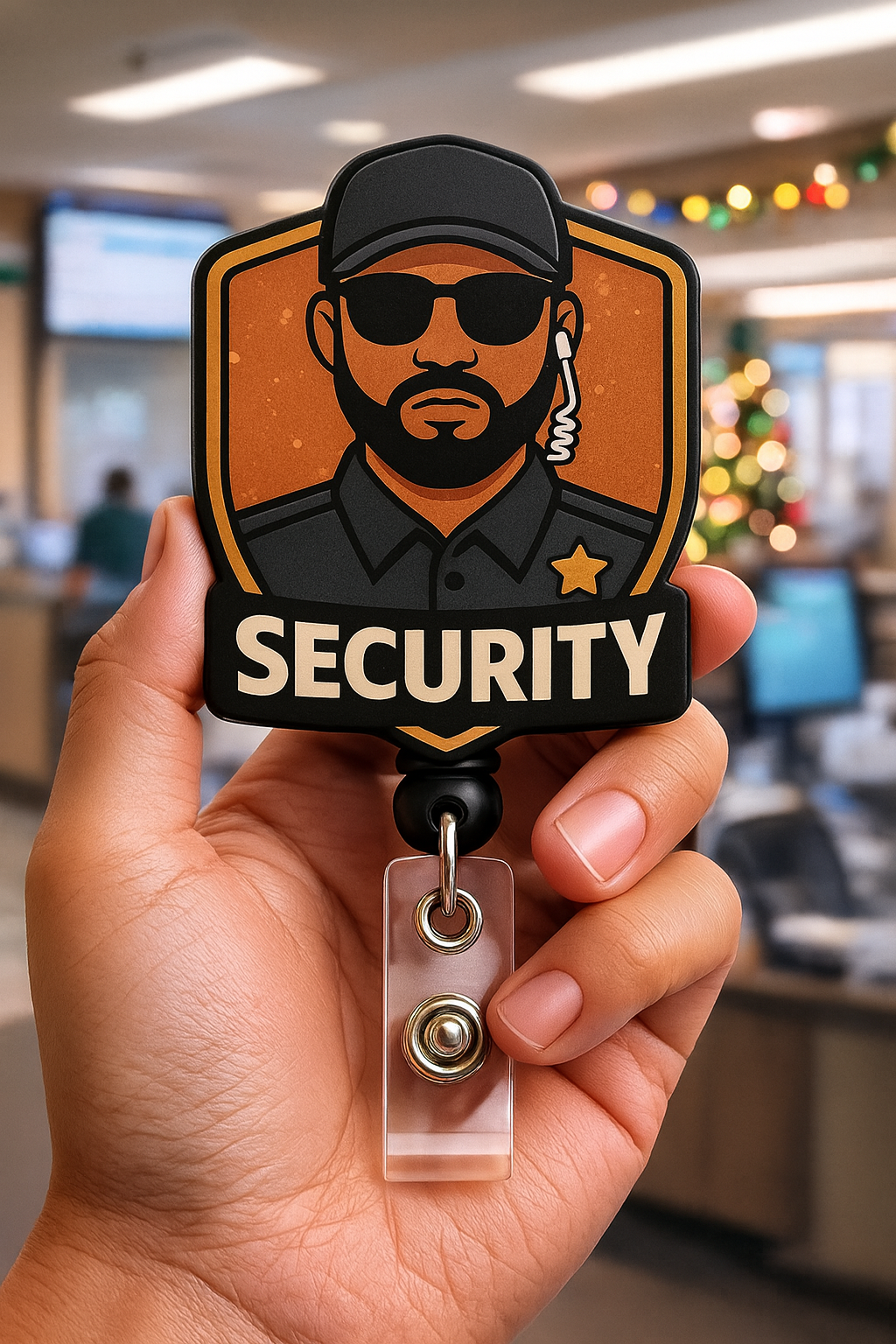 Security Badge Reel | Funny Healthcare Security ID Holder